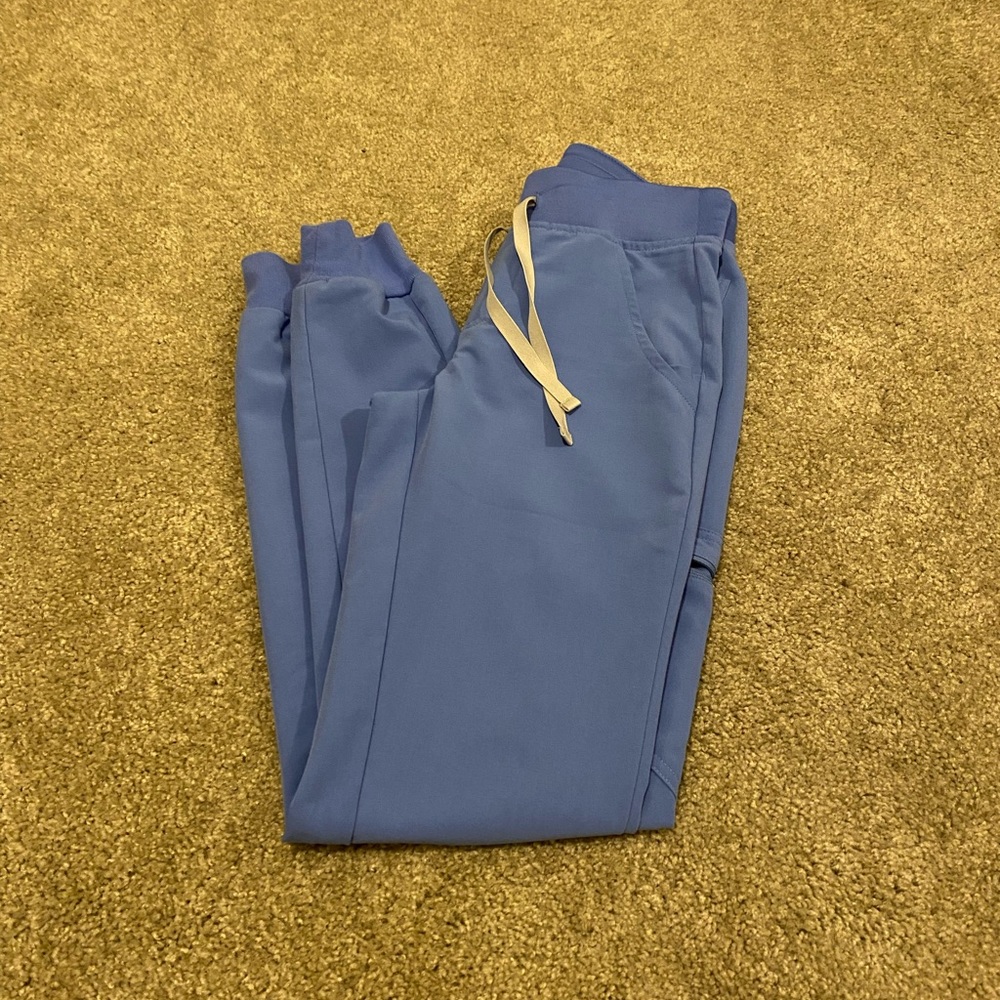 FIGS ceil blue scrub pants